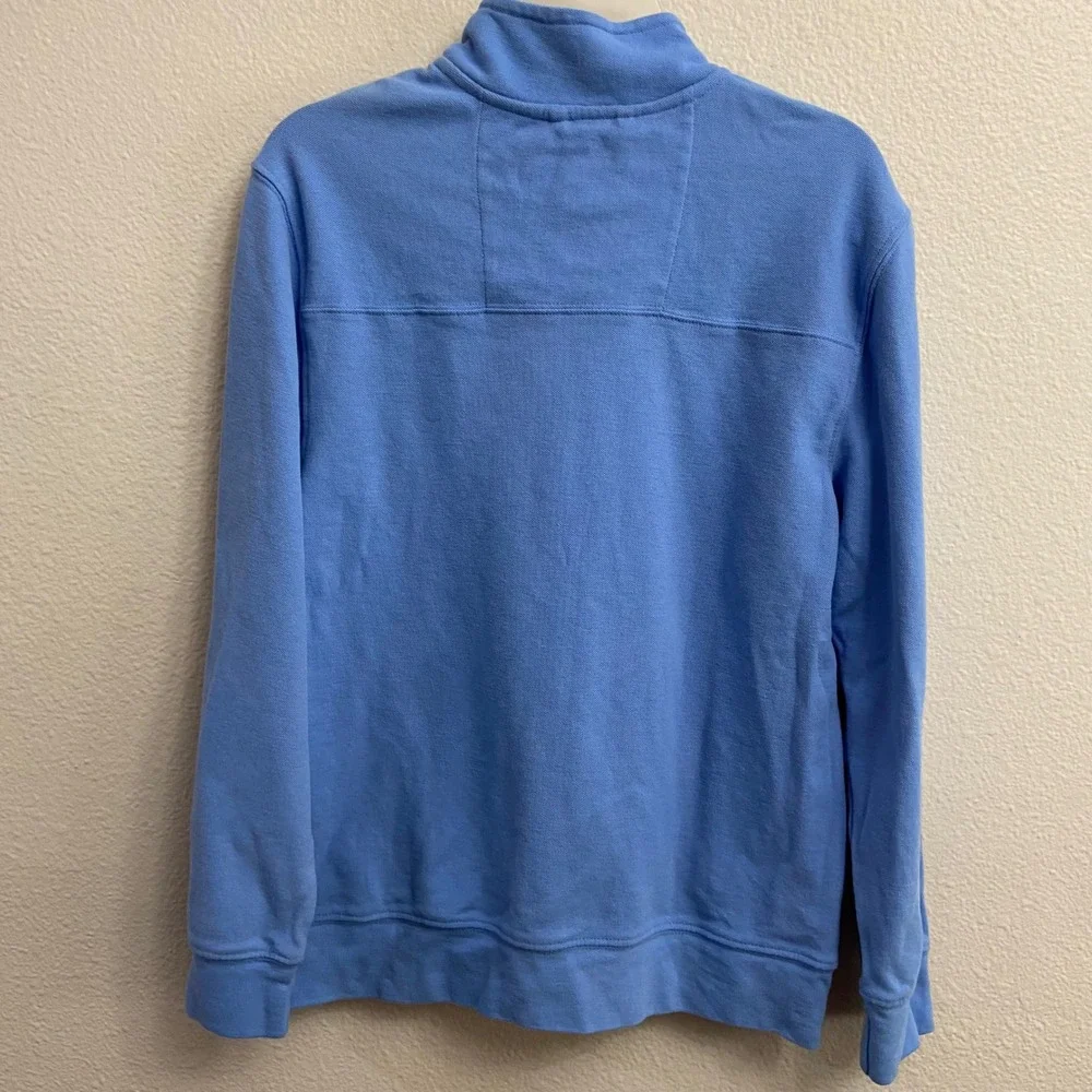 Tommy Bahama Boys Size XL‎ 14 Blue Cotton 1/4 Zip Pullover Sweatshirt NWOT